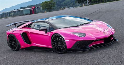 Pink Lamborghini Aventador Interior