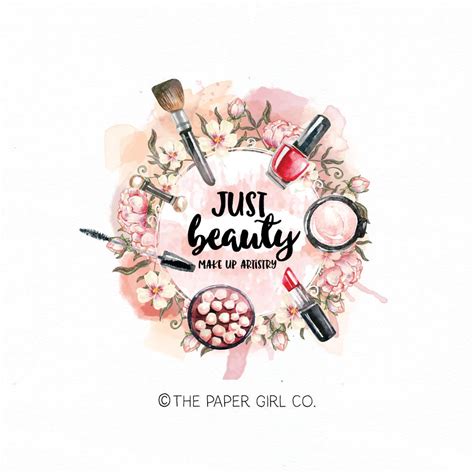 make-up logo beauty logo cosmetics logo makeup artist logo stylist logo premade logo design ...