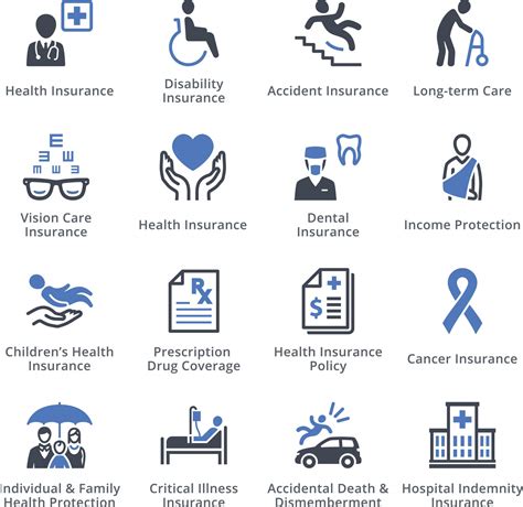 AccesseHR Insurance Services | Health Insurance Icons – Blue Series