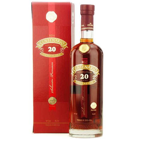 Centenario rum Premium 20 years old - Costa Rica - 40 % - Centenario