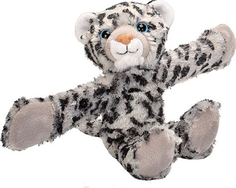 Huggers Snow Leopard Stuffed Animal - 8" - Lucky Duck Toys