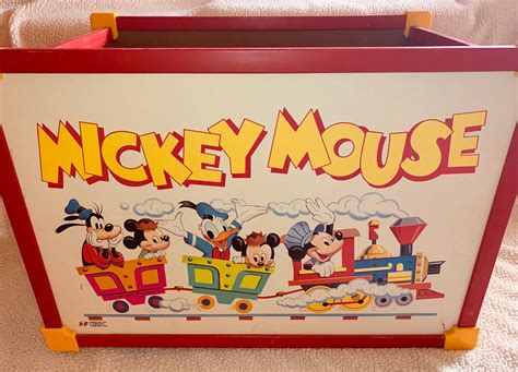 Vintage Mickey Mouse Toy Box by American Toy Furniture – Purpose Thrift