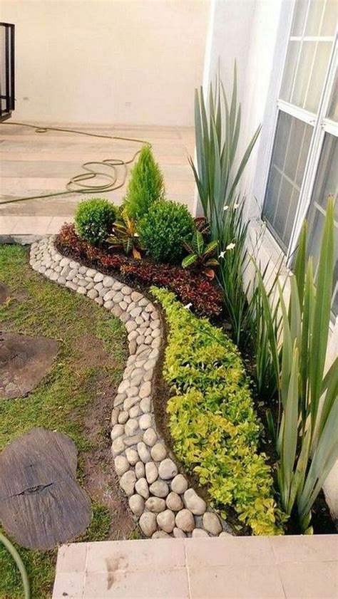 25 Beautiful Front Yard Rock Garden Landscaping Design Ideas ~ GODIYGO.COM