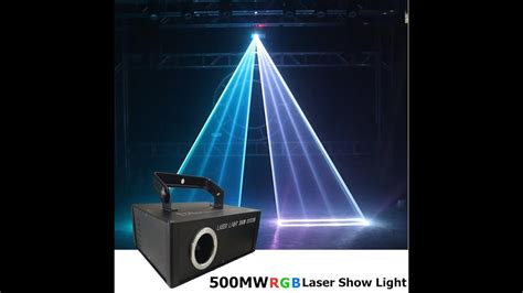 500mW RGB Animation Laser Light with ILDA Laser Projector - YouTube