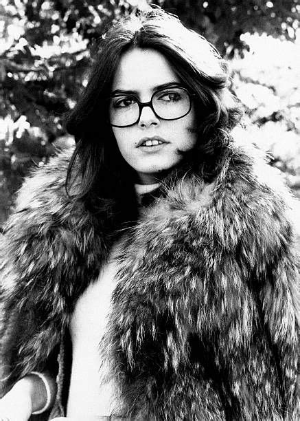 Portrait of Italian singer Nada (Nada Malanima) wearing a fur and a ...