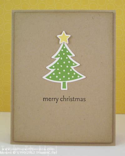 Easy Christmas Card Design - Ink it Up With Jessica | Card Making Ideas | Stamping Techniques