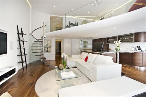 Knightsbridge Apartment With Mezzanine Study | iDesignArch | Interior ...