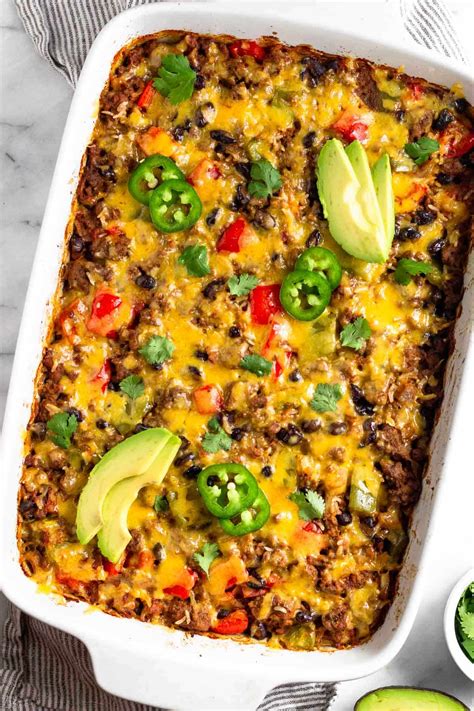 Easy Beef Burrito Casserole (Gluten-Free) - Eat the Gains