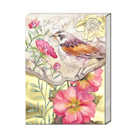 Pink Floral Pocket Notepad - Punch Studio