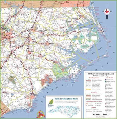 North Carolina coast map with beaches | North carolina coast, Map, Coast