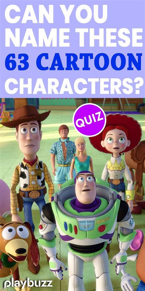 Can You Name These 63 Cartoon Characters? | Cartoon characters quiz, Toy story quiz, Disney quizzes