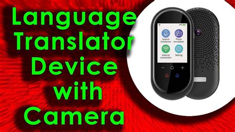 Language Translator Device with Camera Translation Function WiFi or ...