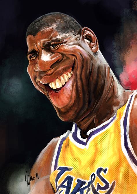 Earvin Magic Johnson caricature by jupa1128 on DeviantArt