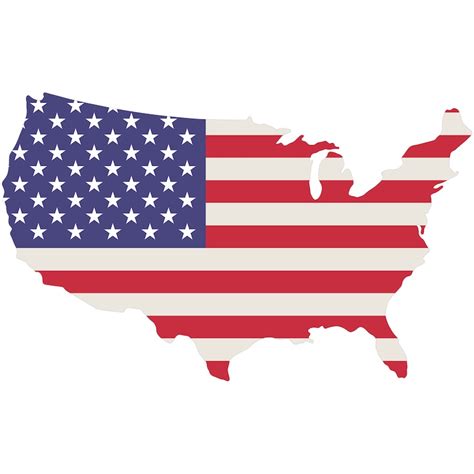 American Flag Decal Die Cut USA Map Vinyl Sticker for Your - Etsy