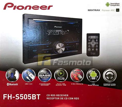 Pioneer FH-S505BT Double DIN Bluetooth CD USB Aux-in Car Radio MIXTRAX ...