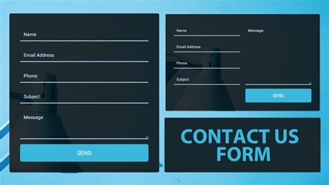 Responsive Contact us form Using HTML and CSS - contact form design - YouTube