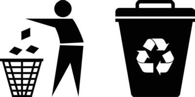 Recycle Bin Clipart Black And White