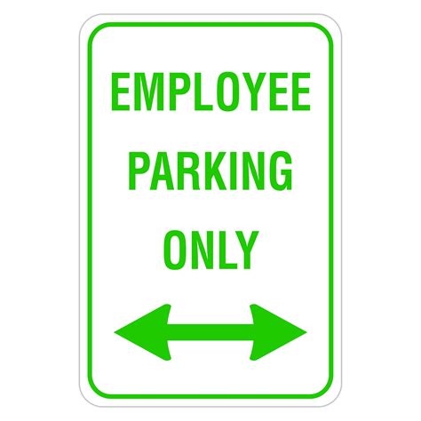 Employee Parking Only Printable Sign