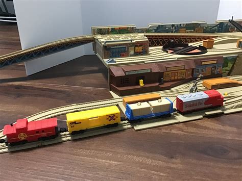 Hot Wheels RAILROAD Stow & Go Train Set Take Along Freight | Etsy