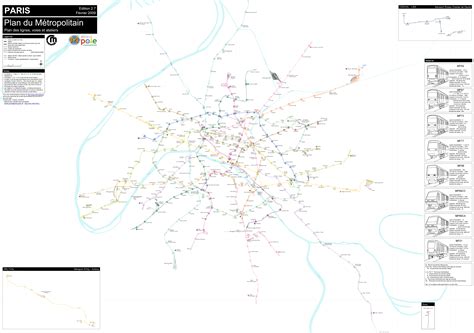 Paris Metro Lines Map • Mapsof.net