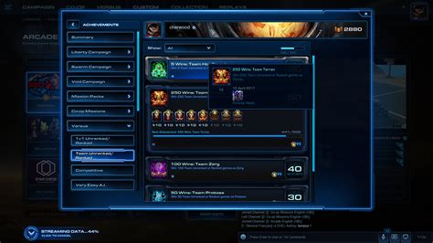 Achievements - Starcraft II: Legacy of the Void | Interface In Game