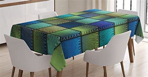 Fabric Tablecloth by Ambesonne Modern Geometric Bohemian Paisley ...