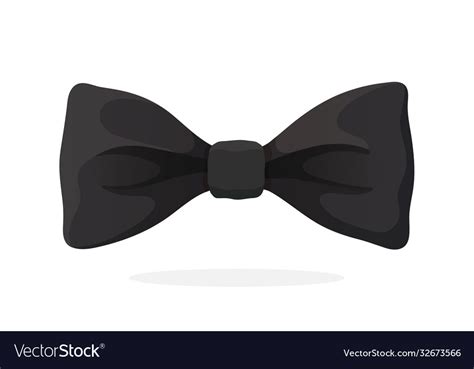 Classic black bow tie Royalty Free Vector Image