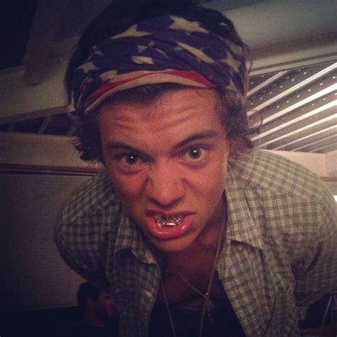 Harry Styles Wears a Grill, Bandana and Gold Chains - E! Online - AU