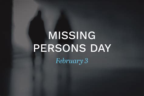 National Missing Persons Day - Jackie Haas