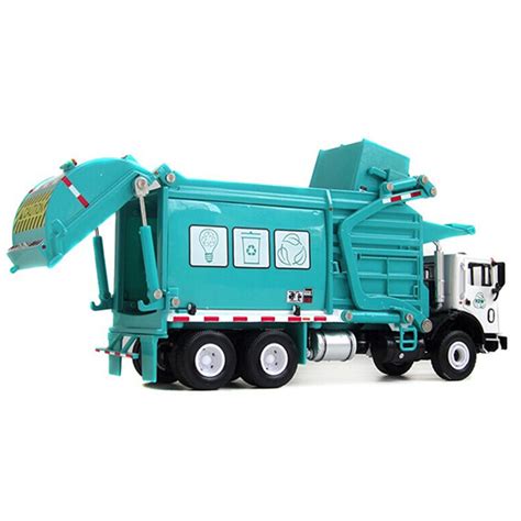 New 1:24 Garbage Truck Toy Model Metal Recycling Clean Garbage Car Gift ...