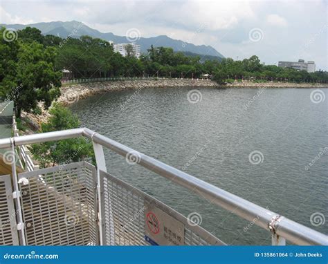 View of the Sea from Tai Po Waterfront Park, Hong Kong Stock Photo ...