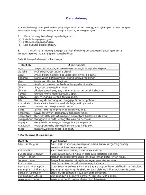 Kata Hubung | PDF