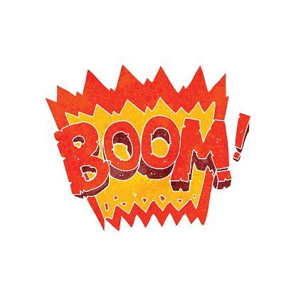 Retro Cartoon Boom Symbol Stock Vector | Royalty-Free | FreeImages