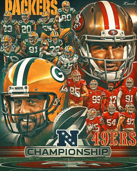 Packers vs 49ers NFC Championship :: Behance