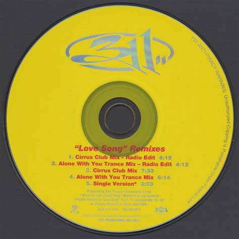 311 - Love Song (Remixes) (CD, US, 2004) | Discogs