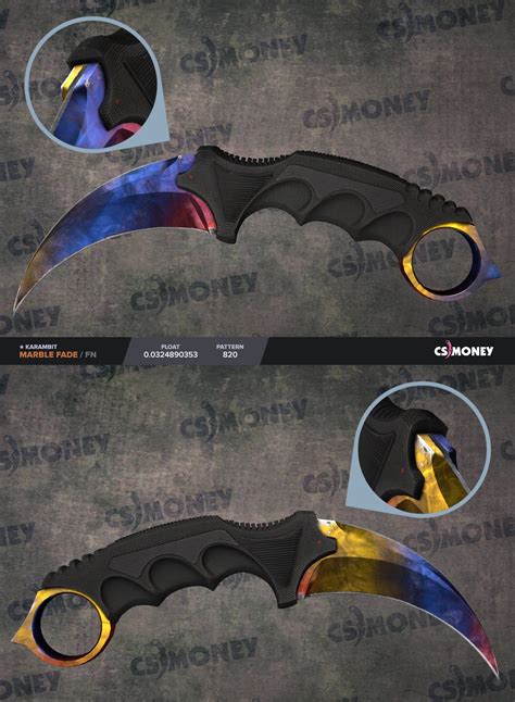 [H] Karambit Marble Fade vBTA Blue Dominant 0.03 w bta corner 50$-160$ in skins (cash value) [W ...