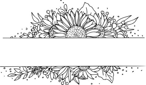 9,532 BEST Sunflower Outline IMAGES, STOCK PHOTOS & VECTORS | Adobe Stock