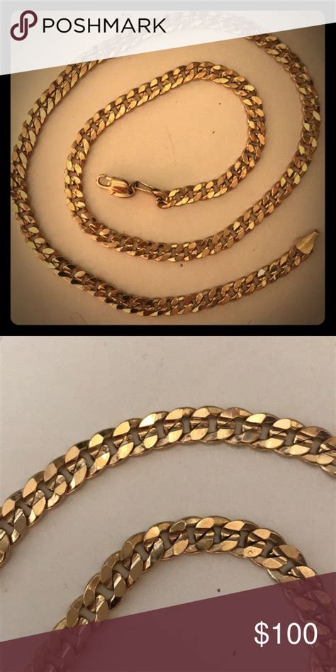 24k Gold Cuban Link Chain 18inch | Gold cuban link chain, Cuban link ...