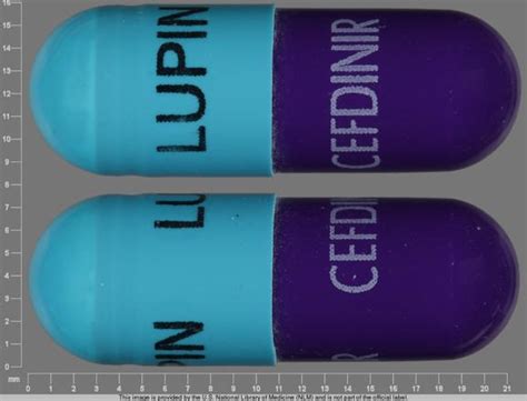 LUPIN LUPIN CEFDINIR CEFDINIR Pill Blue Purple Capsule/Oblong - Pill ...