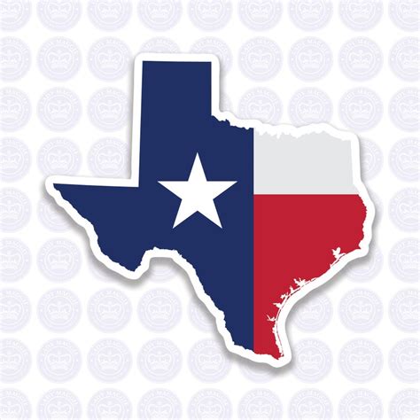 Texas Decal TX State Flag Decal Texas State Bumper Sticker - Etsy