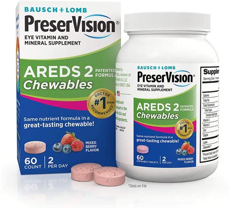 Preservision Areds 2 Formula Chewables, 60 Count - Walmart.com ...