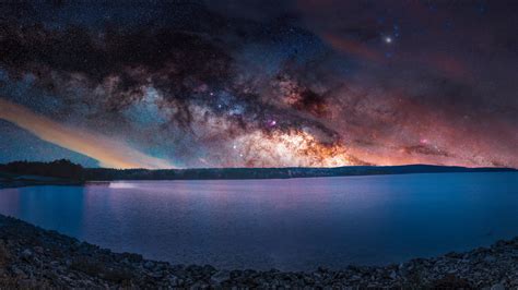 1920x1080 Colorful Sky Stars Landscape Sea Laptop Full HD 1080P ,HD 4k Wallpapers,Images ...