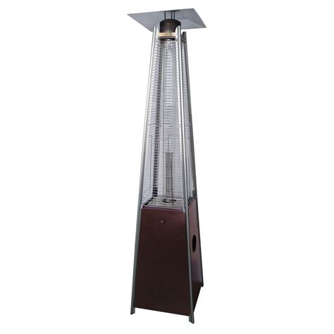 AZ Patio Heaters 40,000 BTU Quartz Glass Tube Hammered Bronze Gas Patio ...