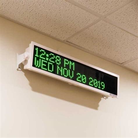 LED Message Board for wireless text messaging and digital time display