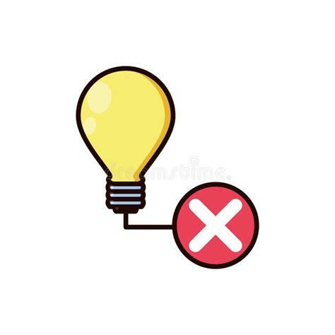 Light Bulb Off Isolated Icon Stock Vector - Illustration of graphic ...