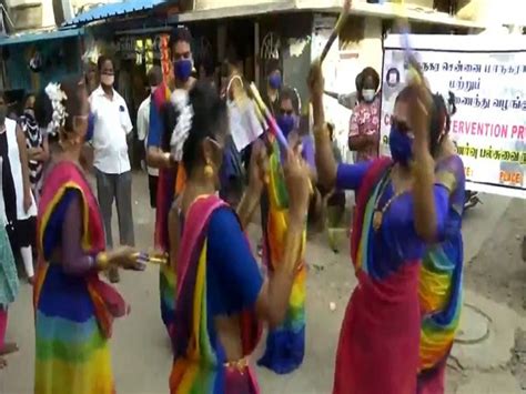 Transgender people perform Kolattam dance to raise COVID awareness