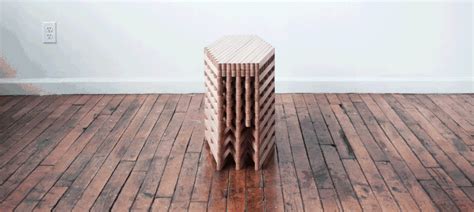 This Kinetic Oak Coffee Table Design Is Based on the Mechanics of a ...