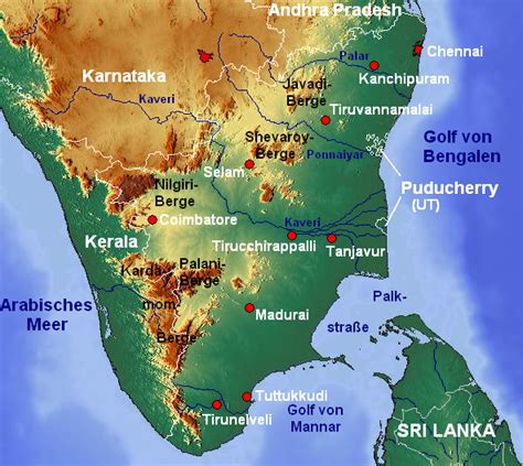 Tourism in India | Incredible India: Tamil Nadu Tourism | Tamil Nadu Map