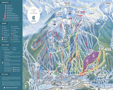 Colorado Ski Maps | Copper Ski Resort Trail Map