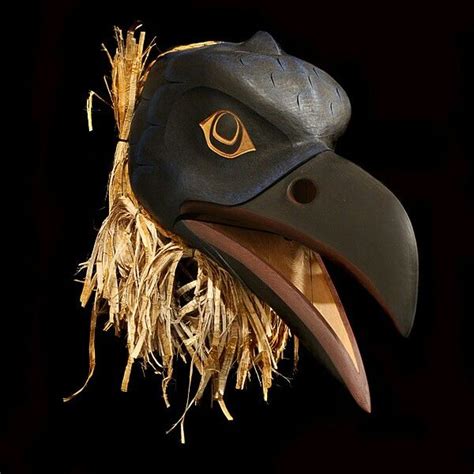 T'Xamsen (Raven) Mask Philip Gray Tsimshian/ Cree Nation | Native art, Native american masks ...